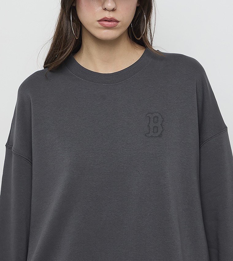 Printed Crew Neck Sweatshirt
