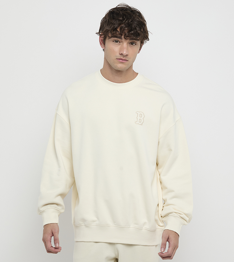 MLB  Sweatshirts - Cream Sweatshirts