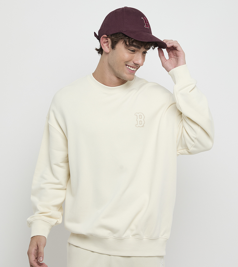 MLB  Sweatshirts - Cream Sweatshirts