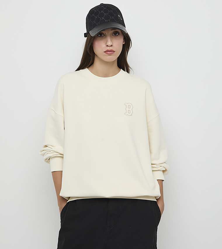MLB  Sweatshirts - Cream Sweatshirts
