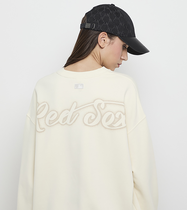 MLB  Sweatshirts - Cream Sweatshirts