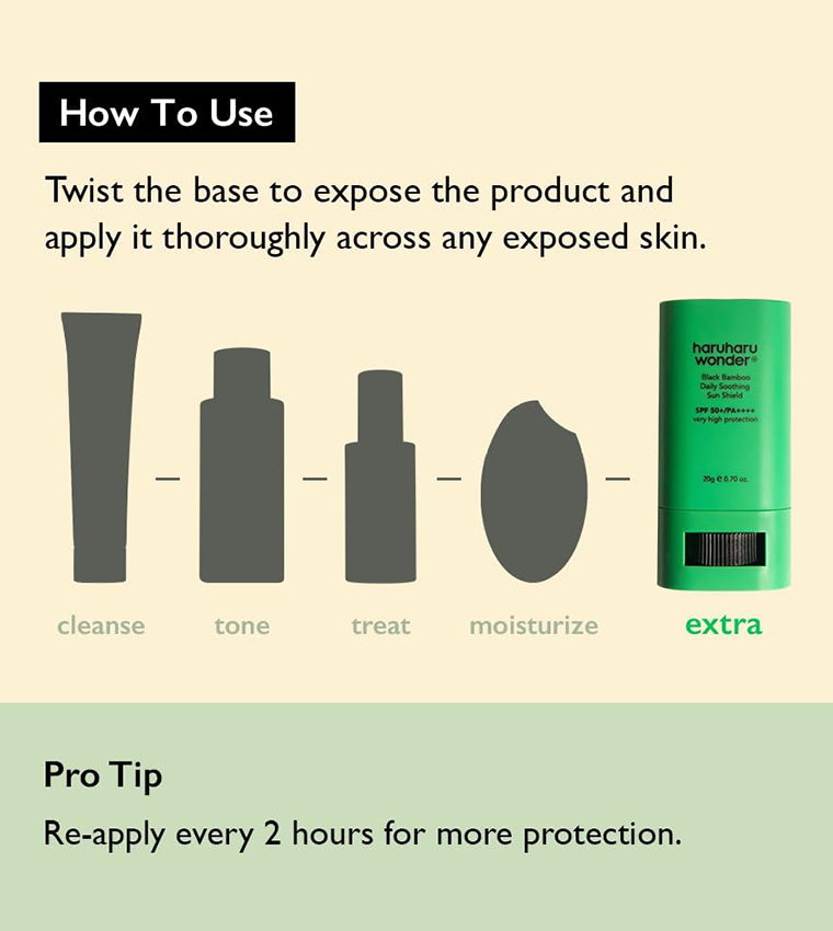 Black Bamboo Top-to-Toe SPF50+ PA++++ Veil, 20g