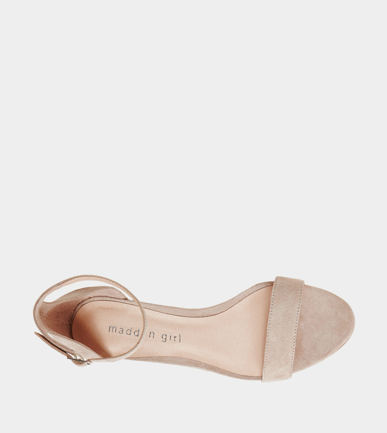 BEELLA Ankle Strap Block Heel Sandals