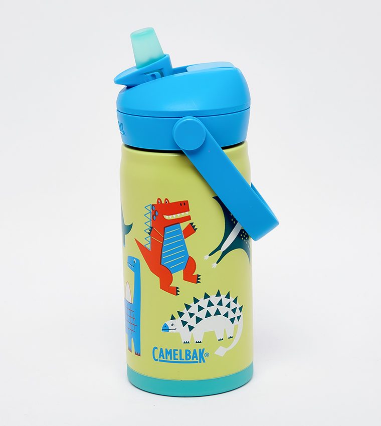 Thrive Vacuum Insulated Stainless Steel Flip Straw Sipper, 12oz - Dino Jam