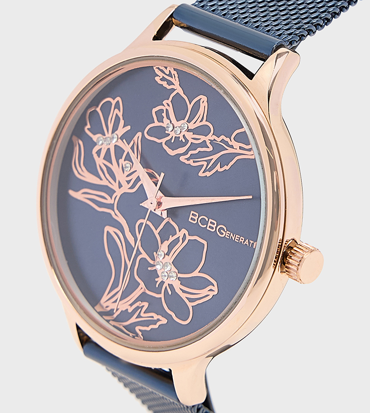Printed Dial Metal Dial Analog Watch
