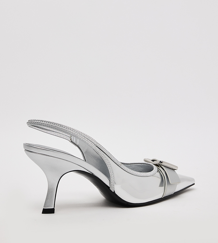 حذاء كعب أنيتا بمقدمة مدببة سليب اون