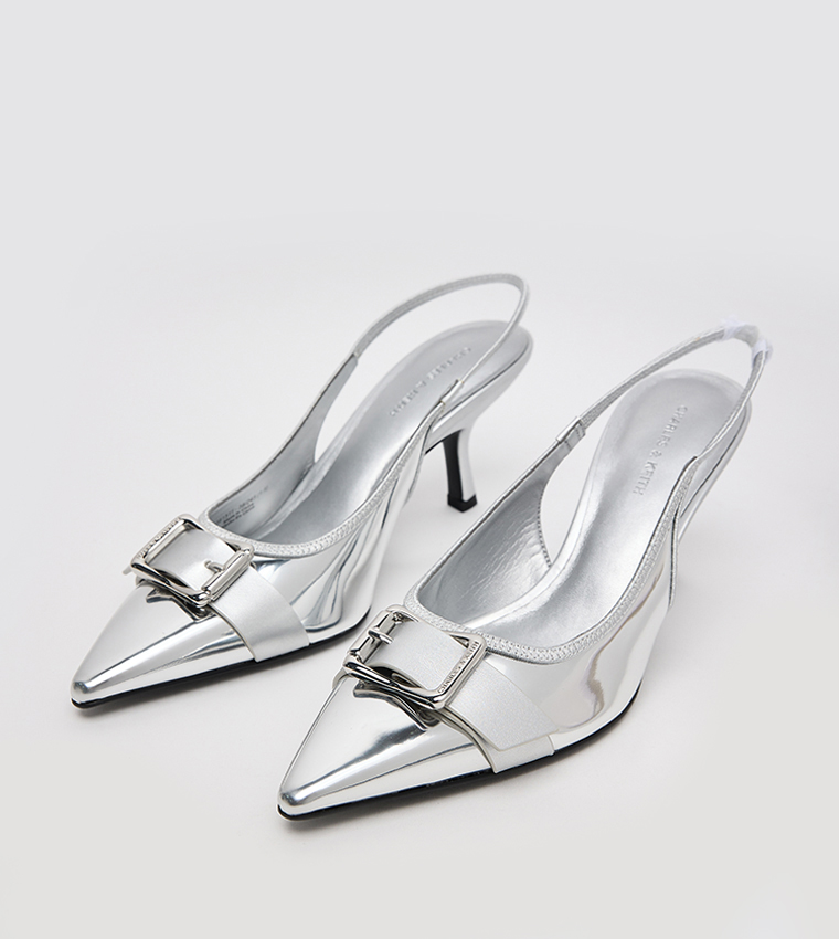 حذاء كعب أنيتا بمقدمة مدببة سليب اون