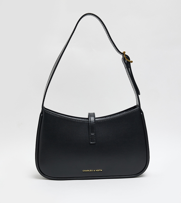 CESIA Metal Accent Shoulder Bag