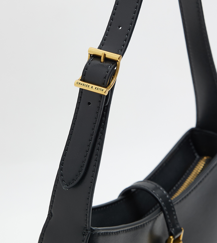 CESIA Metal Accent Shoulder Bag