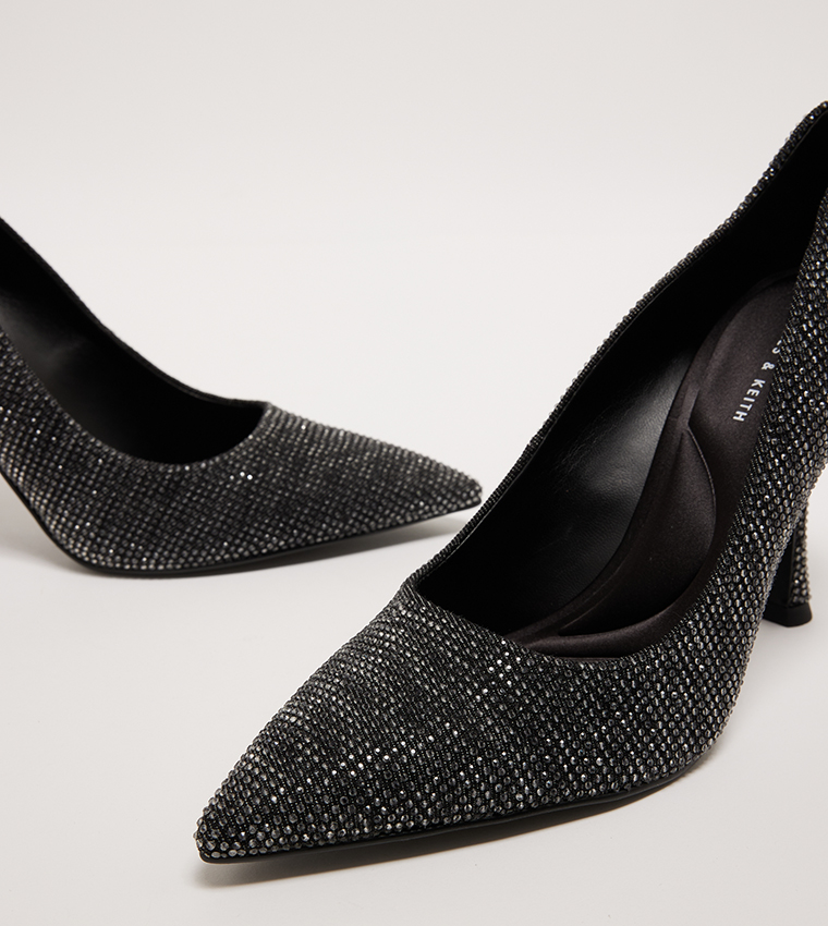 Embellished Pointed Toe Pumps