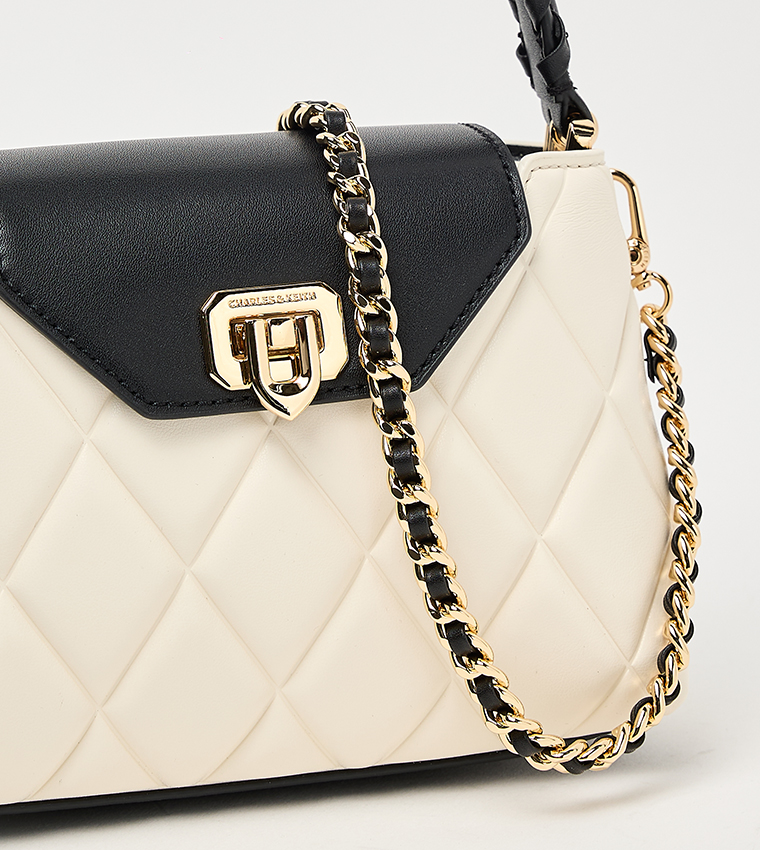 ARWEN Quilted Braided-Strap Shoulder Bag