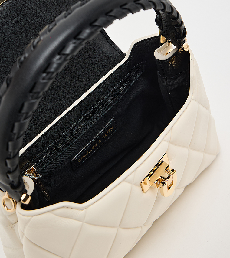ARWEN Quilted Braided-Strap Shoulder Bag