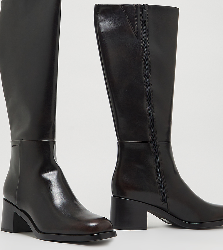 Louise Block Heel Knee-High Boots