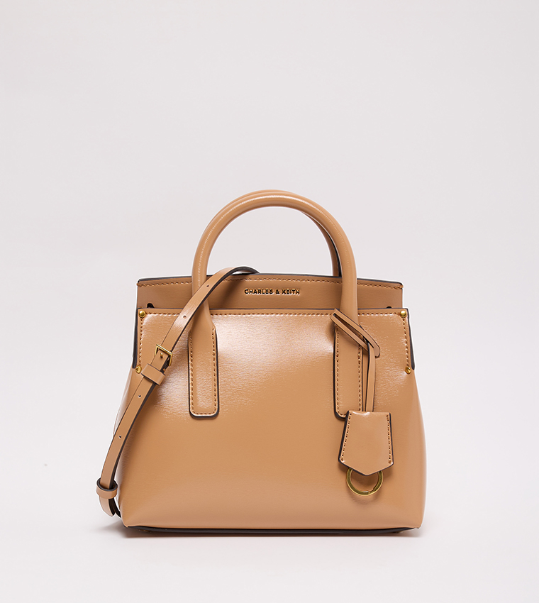 RENE Textured Mini Satchel Bag