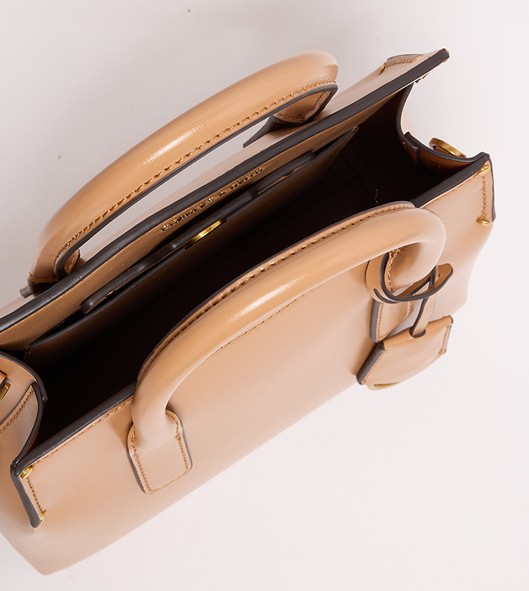 RENE Textured Mini Satchel Bag