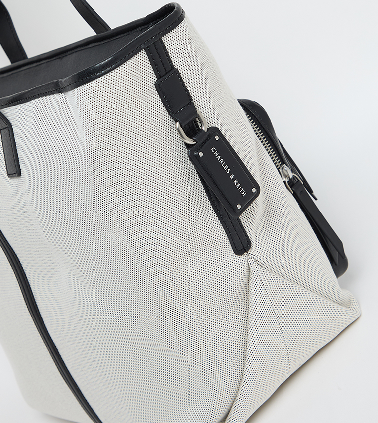 THORA Canvas Multi-Pocket Tote Bag