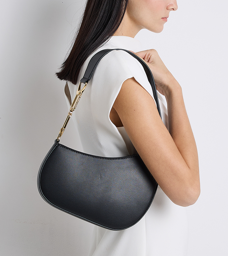 AGATHA Textured Shoulder Bag