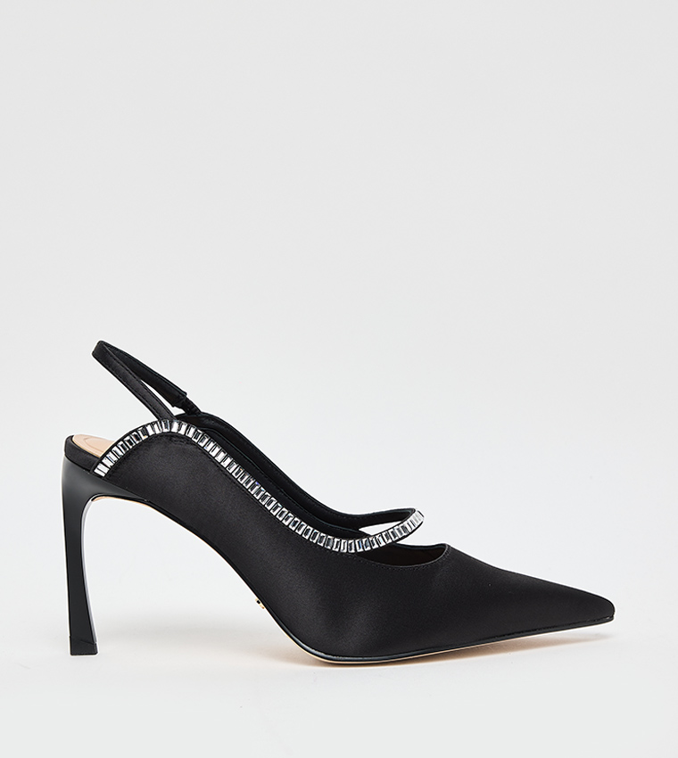 Embellished Slingback Pumps