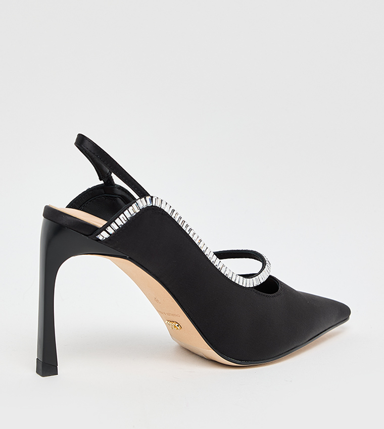 Embellished Slingback Pumps