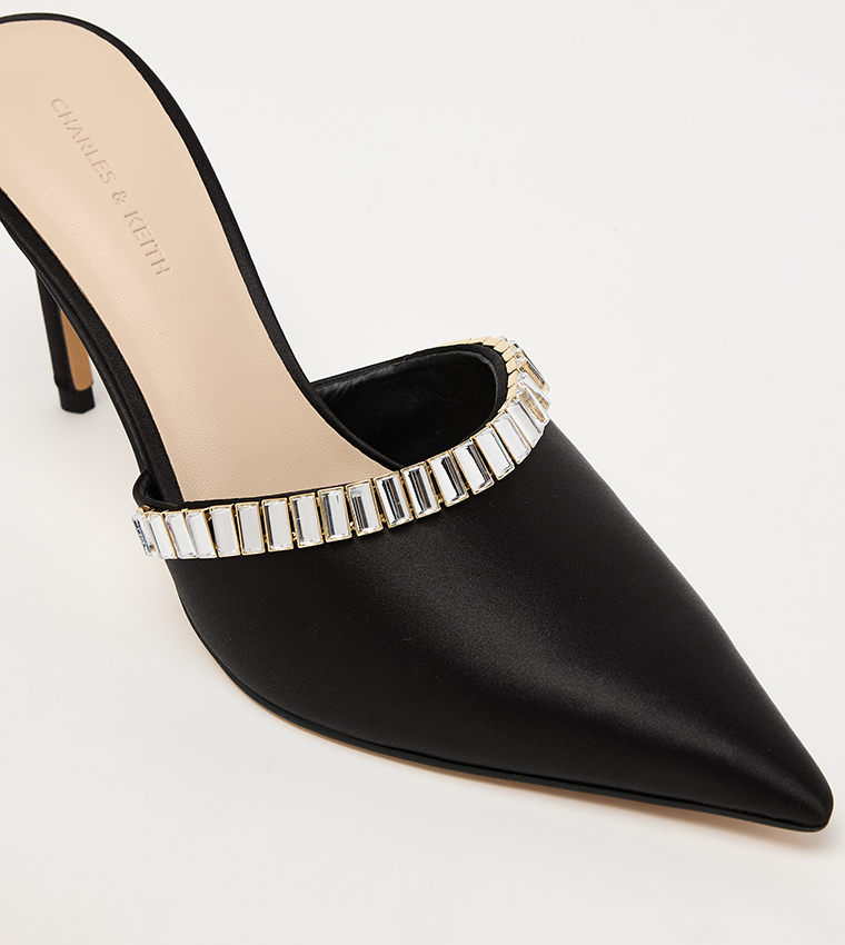 Crystal Detail Mule Pumps