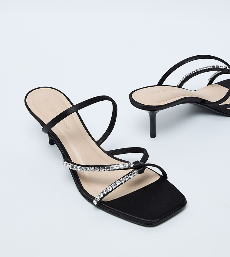 Embellished Strappy Heeled Sandals