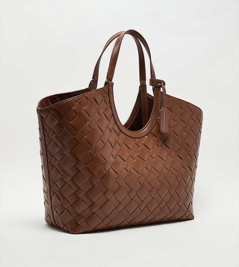 IVETTE Basket Weave Tote Bag Set