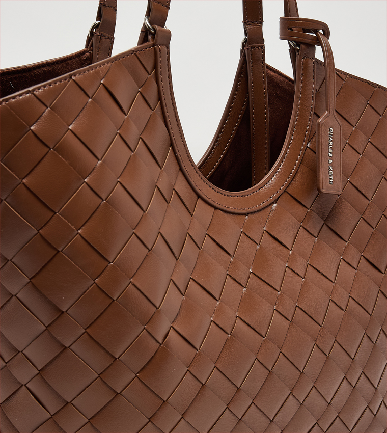 IVETTE Basket Weave Tote Bag Set