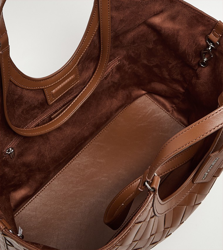 IVETTE Basket Weave Tote Bag Set