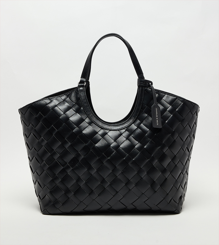 حقيبة توت إيفيت مضفرة مع باوتش