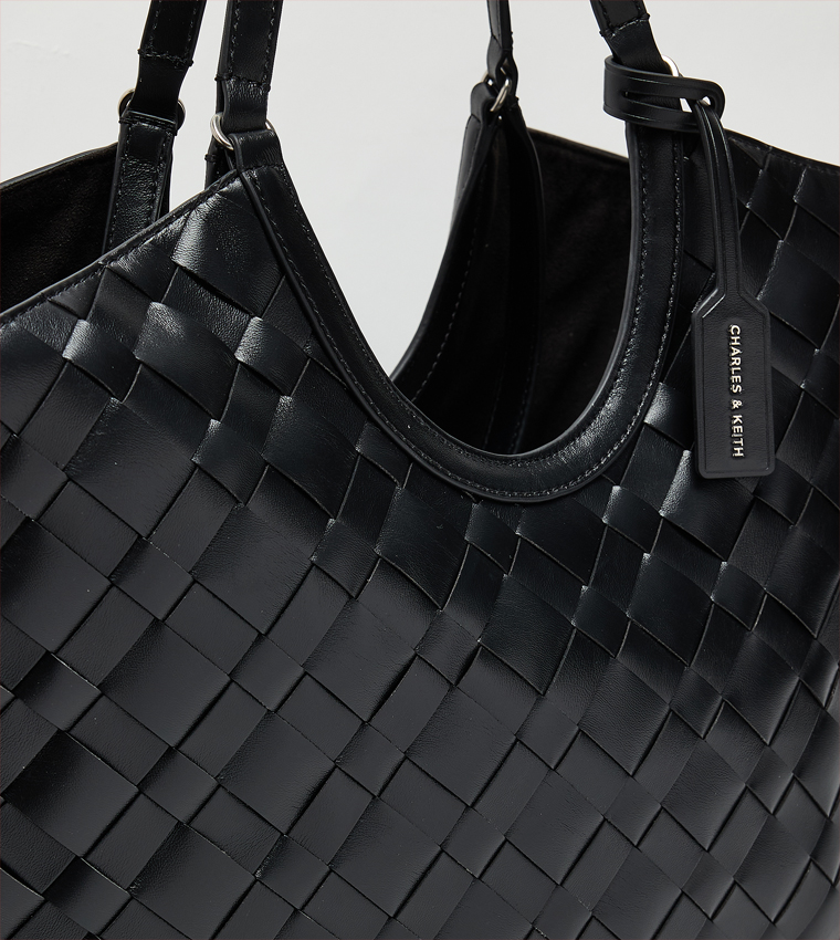 حقيبة توت إيفيت مضفرة مع باوتش