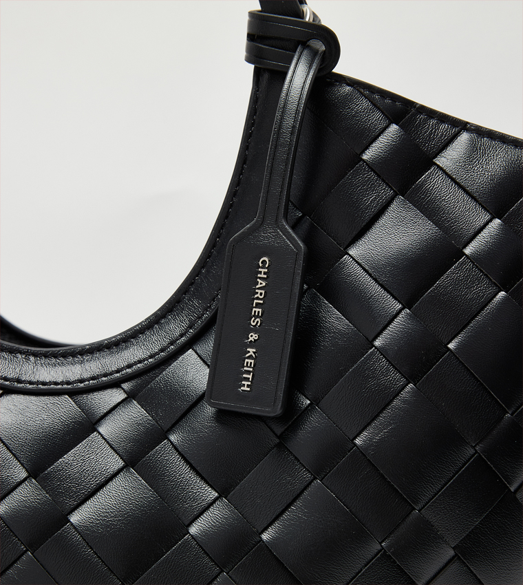 حقيبة توت إيفيت مضفرة مع باوتش