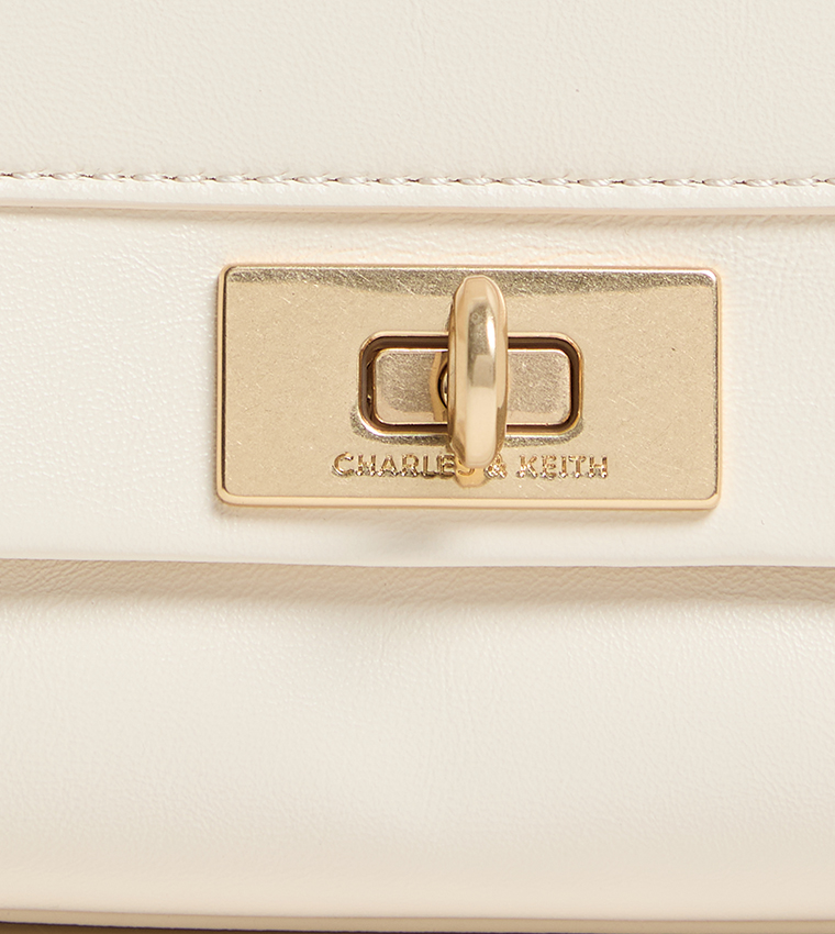 Charles & Keith  Handheld Bags - Cream Handheld Bags