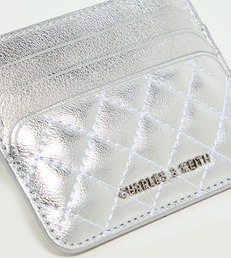 CLEO Metallic Quilted Card Holder