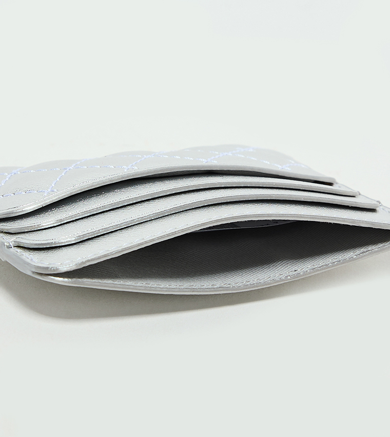 CLEO Metallic Quilted Card Holder