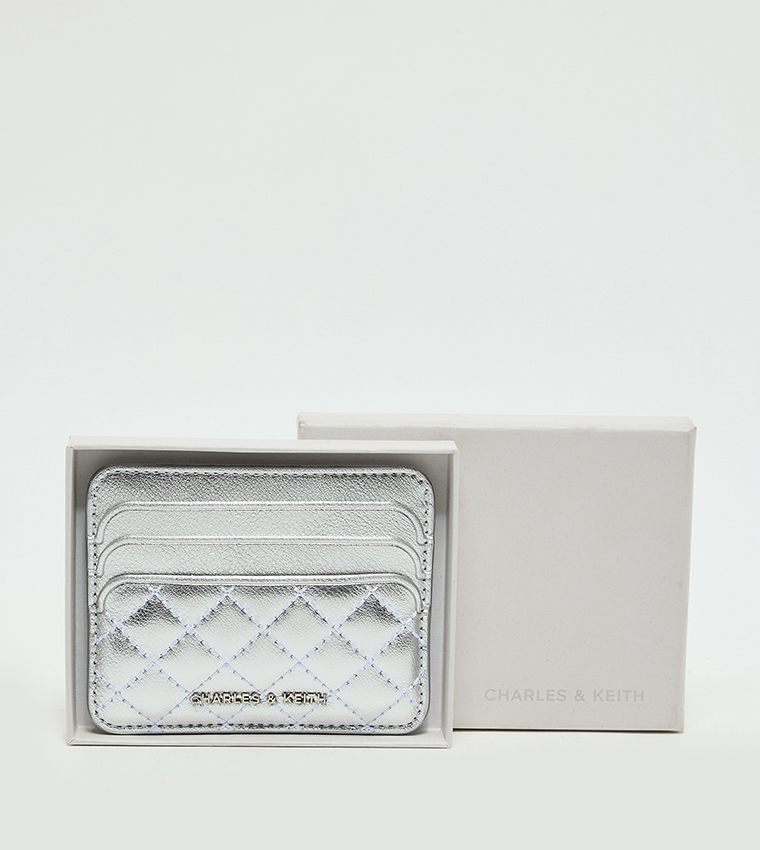 CLEO Metallic Quilted Card Holder