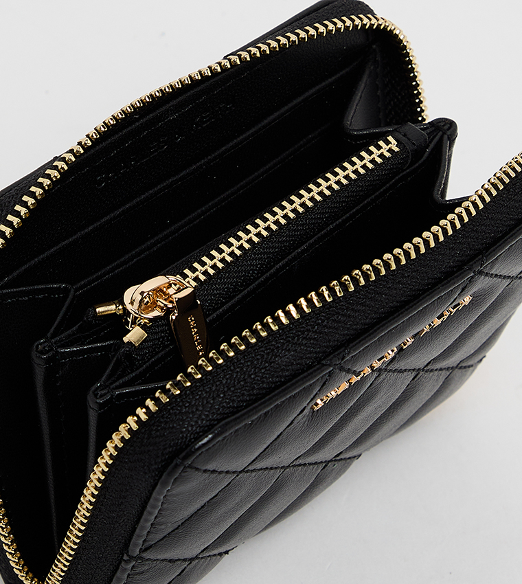 ALVA Quilted Zip Around Wallet