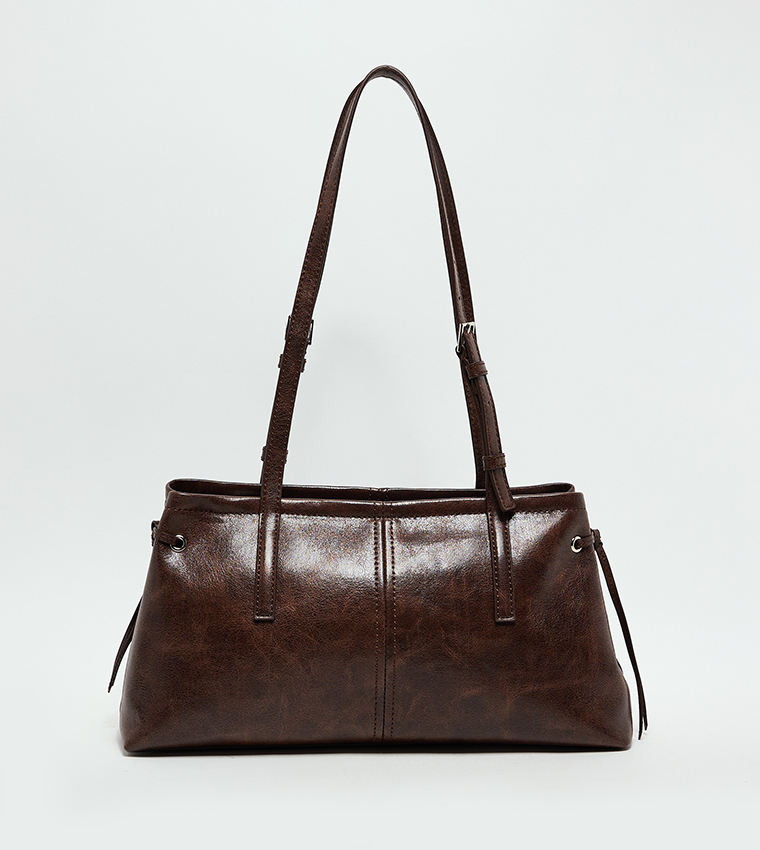 NOANE Elongated Handle Shoulder Bag