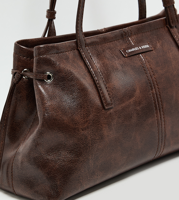 NOANE Elongated Handle Shoulder Bag