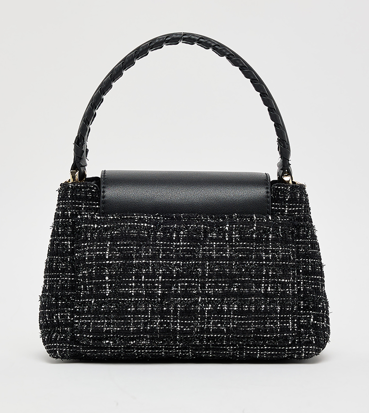 Buy Charles & Keith ARWEN Tweed Braided Strap Top Handle Bag In