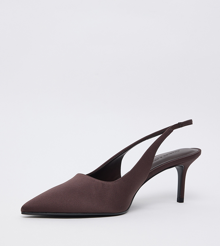 KAIA Solid Pointed Toe Slingback Pumps 