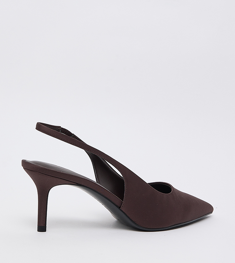KAIA Solid Pointed Toe Slingback Pumps 