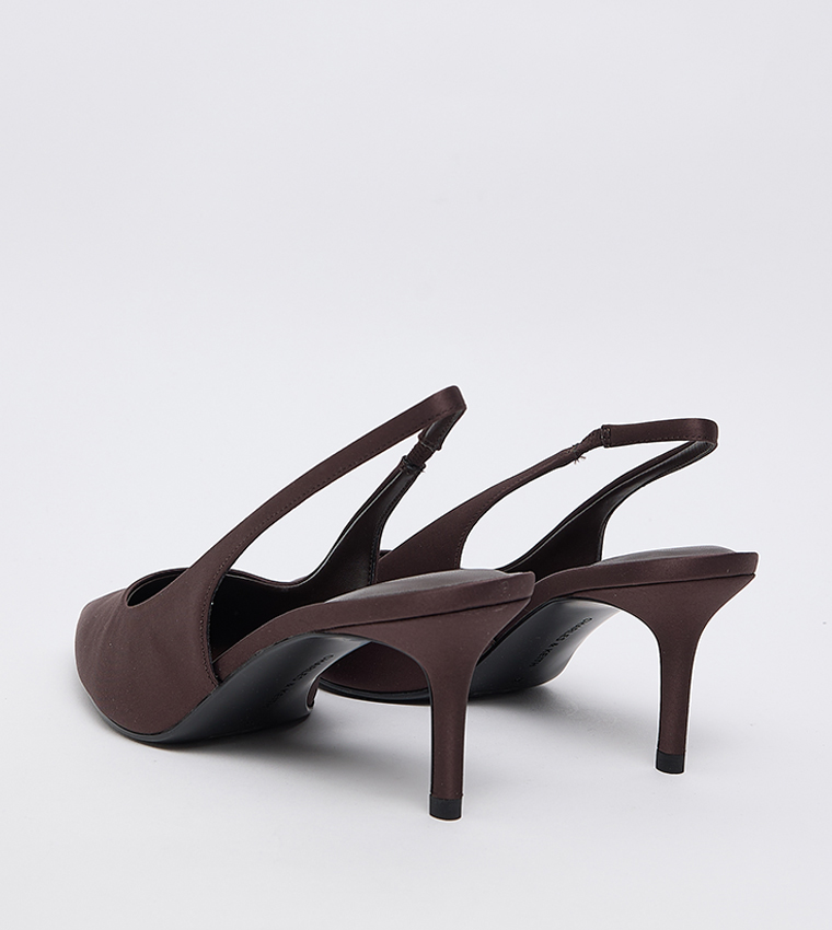 KAIA Solid Pointed Toe Slingback Pumps 
