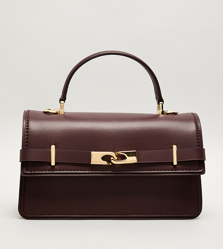 ARLET Belted Top Handle Bag