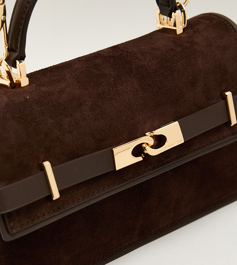 شنطة يد شامواه معاد تدويره بحزام 