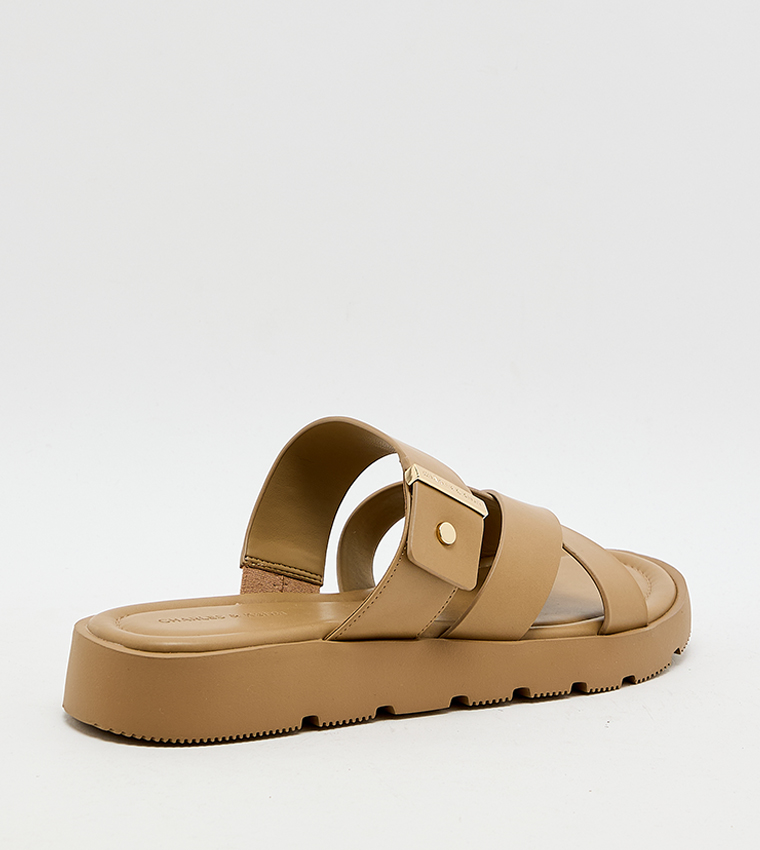 Crossover Strap Platform Sandals