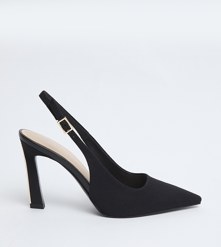 KERRA Solid Slingback Pointed Toe Pumps