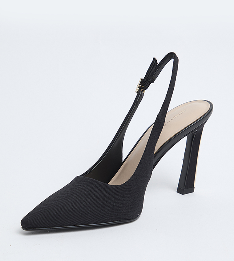KERRA Solid Slingback Pointed Toe Pumps