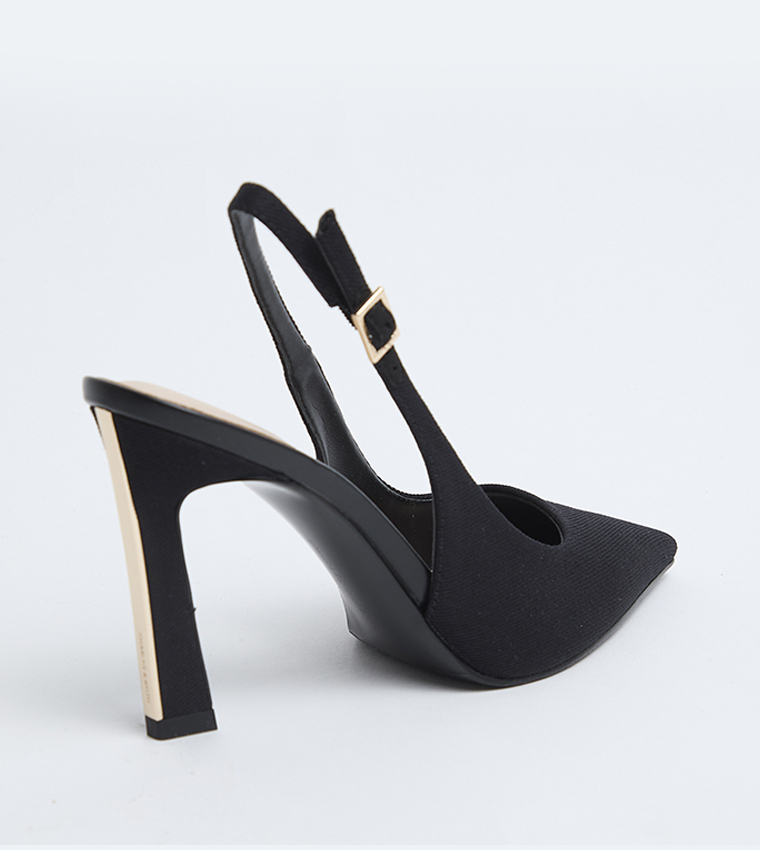 KERRA Solid Slingback Pointed Toe Pumps