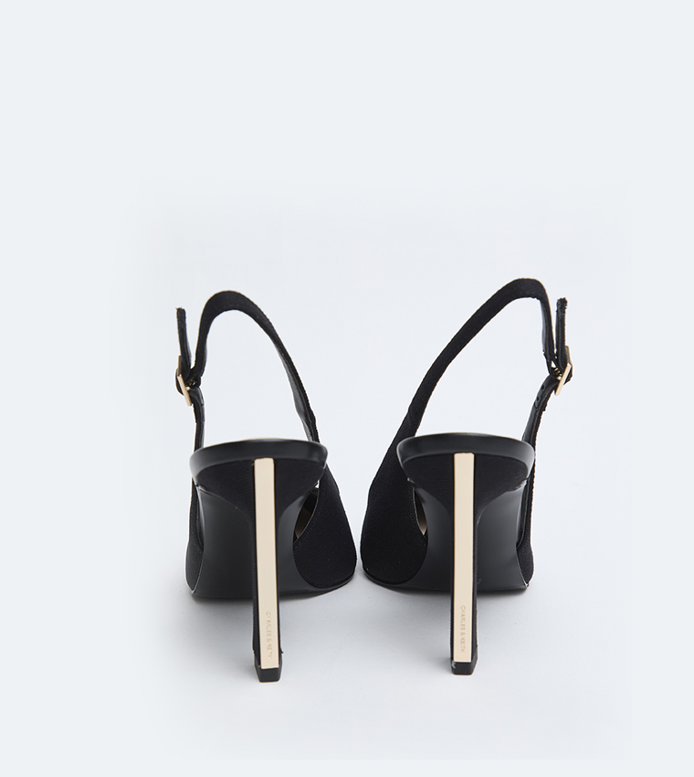 KERRA Solid Slingback Pointed Toe Pumps