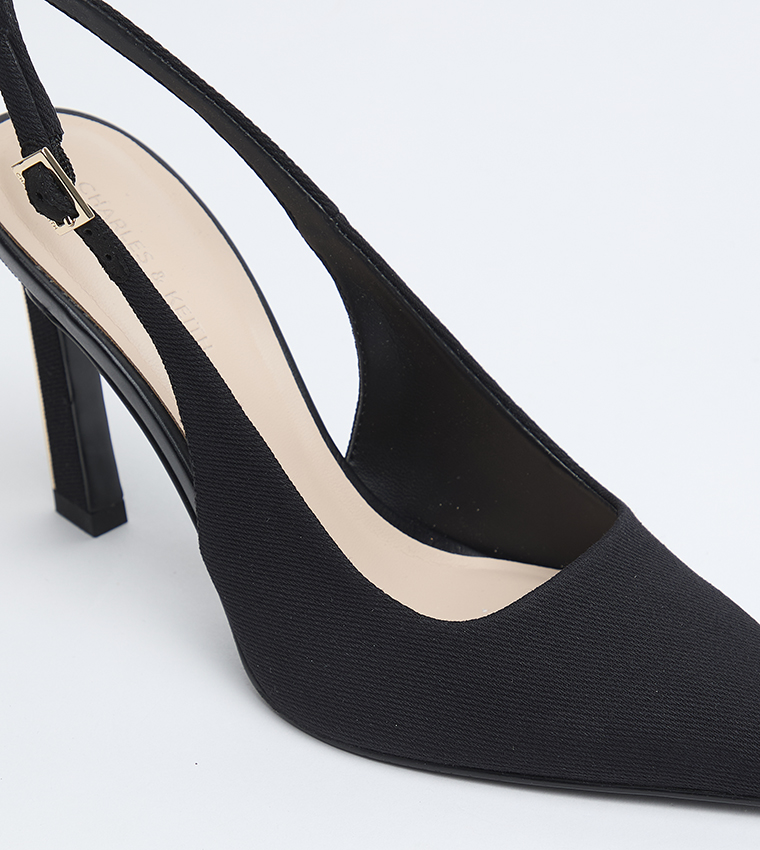 KERRA Solid Slingback Pointed Toe Pumps